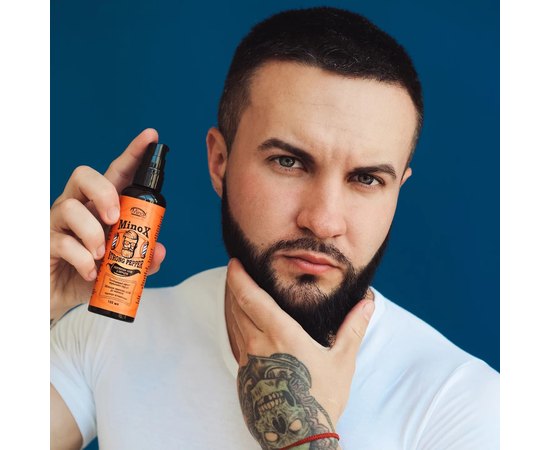 Масло репейное с перцем для роста волос и бороды Minox Strong Pepper, 100 ml, изображение 2