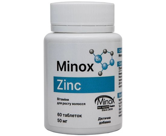 Чистый Цинк для волос, бороды и кожи лица Minox Zink, 60ps