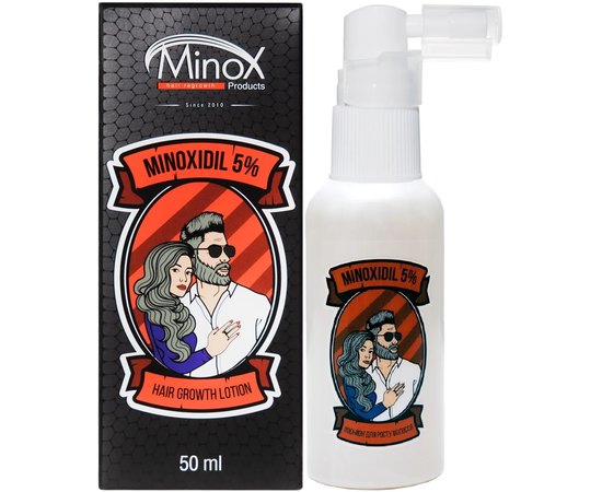 Лосьон для роста волос Minox Hair Growth Lotion Minoxidil 5%, 50ml