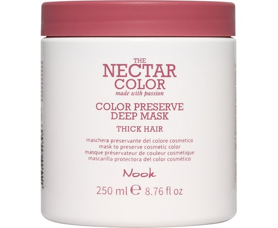 Маска Стойкость цвета для жестких и плотных волос Nook Nectar Color Preserve Deep Mask, 250 ml