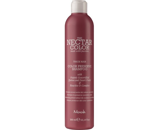 Nook Nectar Color Thick Preserve Shampoo Шампунь Стійкість кольору для жорстких і щільних волосся, 300 мл, фото 