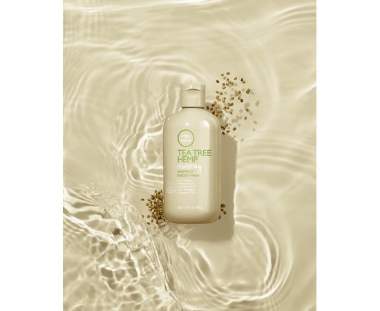 Восстанавливающий шампунь и гель для душа с экстрактом чайного дерева и масла конопли Paul Mitchell Tea Tree Hemp Restoring Shampoo & Body Wash, изображение 3