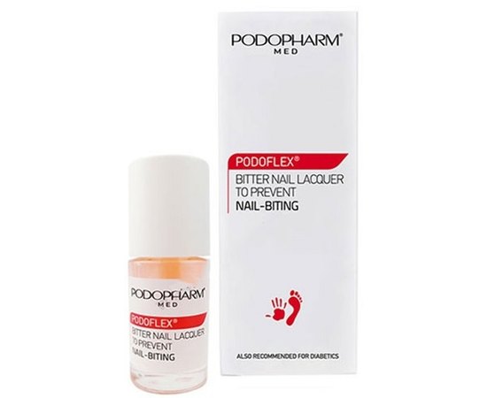 Горький лак против обгрызания ногтей Podopharm Podoflex Bitter Nail Lacquer to Prevent, 9 ml, изображение 2