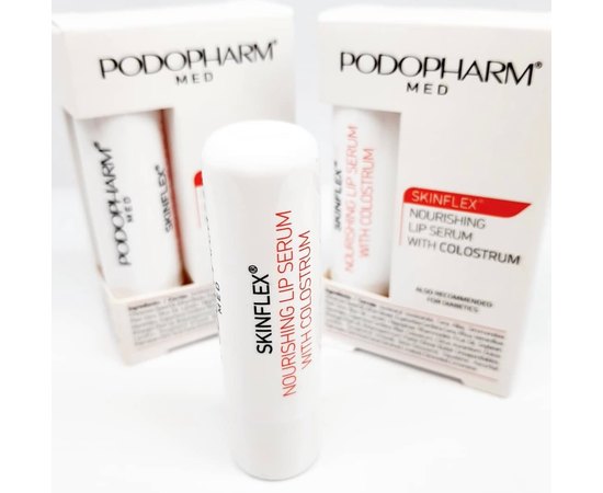 Питательная сыворотка для губ Podopharm Skinflex Nourishing Lip Serum with Colostrum, 4.6 g, изображение 3