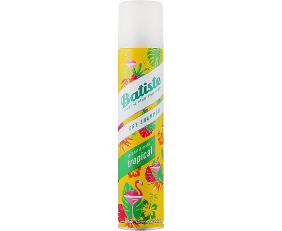 Сухий шампунь для волосся Batiste Dry Shampoo Tropical, 200 ml, фото 