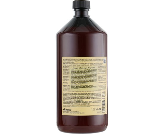 Очищающий шампунь против перхоти Davines Purifying Shampoo, 1000ml, изображение 2
