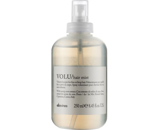 Спрей зволожуючий для об'єму Davines Volu Hair Mist, 250 ml, фото 