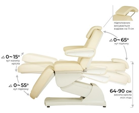 Кушетка косметологическая модель 228-4М B.S. Ukraine, изображение 6