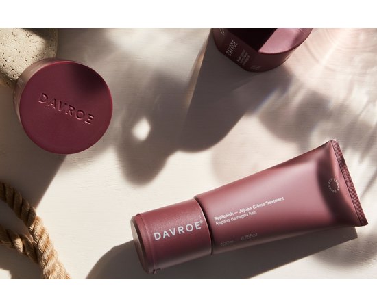 Восстанавливающий крем с маслом жожоба Davroe Replenish Jojoba Creme Treatement, 200 ml, изображение 2
