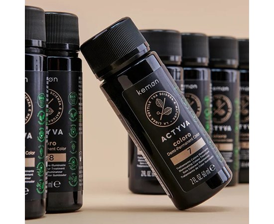 Безаммиачный деми-перманентный краситель с гелевой текстурой Kemon Actyva Coloro Demi-Permanent Color, 60 ml, изображение 3