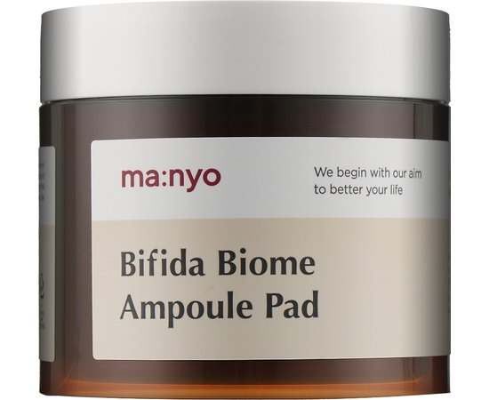 Тонер педи для захисту та відновлення біому шкіри Manyo Bifida Biome Ampoule Pad, 70 ea, фото 