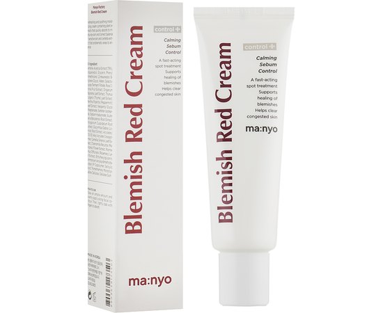 Крем антибактериальный против воспалений Manyo Blemish Red Cream, 50 ml, изображение 2