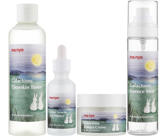 Набор средств с галактомиссисом и ниацинамидом Manyo Galac Brightening Set (Chabi Edition), изображение 2