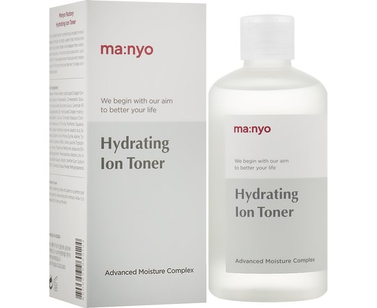 Тонер увлажняющий с гиалуроновой кислотой Manyo Hydrating Ion Toner, 250 ml, изображение 2