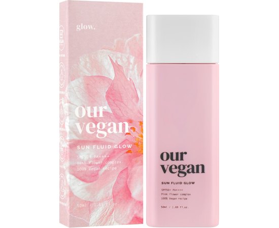 Флюид солнцезащитный веганский тонировочный Manyo Our Vegan Sun Fluid Glow, 50 ml, изображение 2
