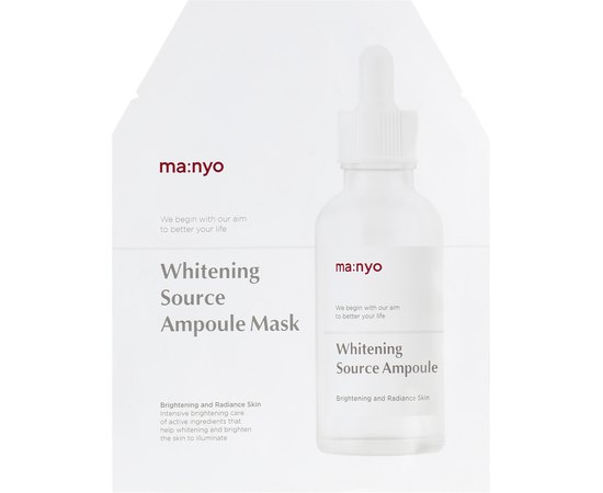 Маска тканинна проти пігментації Manyo Whitening Source Ampoule Mask, 1 ea, фото 