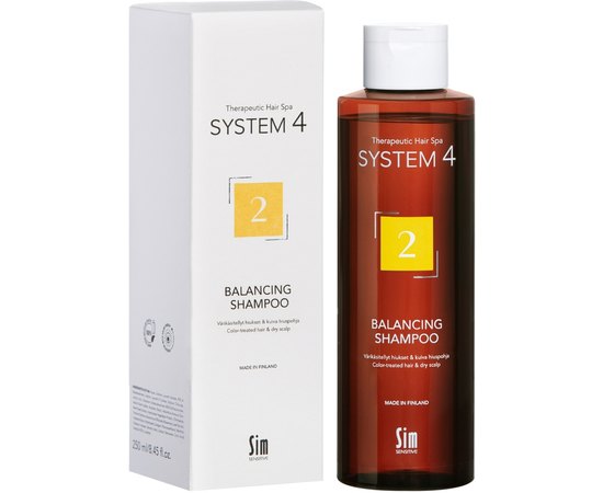 Шампунь №2 для сухих, окрашенных и поврежденных волос Sim Sensitive S4 2 Balancing Shampoo, изображение 3