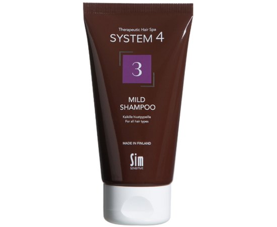 Шампунь №3 для профілактичного застосування для всіх типів волосся Sim Sensitive S4 3 Mild Shampoo, фото 