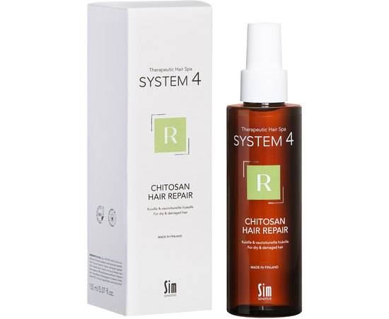 Спрей «R» для восстановления структуры волос Sim Sensitive S4 R Chitosan Hair Repair Spray, изображение 2