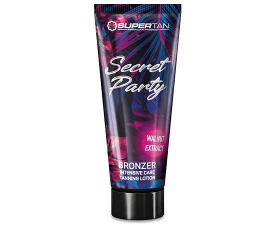 Бронзатор для солярия с экстрактом грецкого ореха SuperTan Secret Party, изображение 3