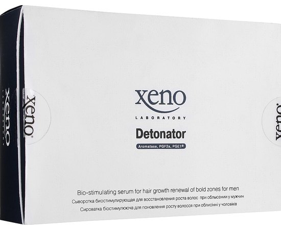 Сыворотка для восстановления роста волос у мужчин Xeno Laboratory Detonator For Men, 4x30 ml
