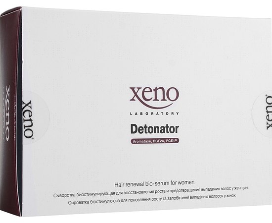 Сироватка для відновлення росту волосся у жінок Xeno Laboratory Detonator For Woman, 4x30 ml, фото 