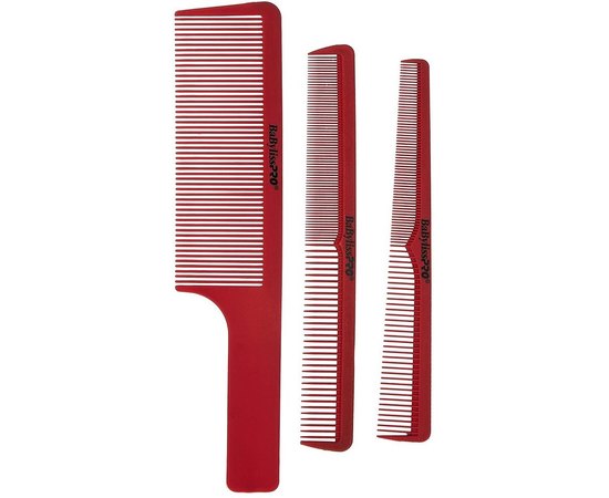 Набір з 3-х гребінців для волосся Babyliss PRO Set Of 3 Barber Combs M4343E, фото 