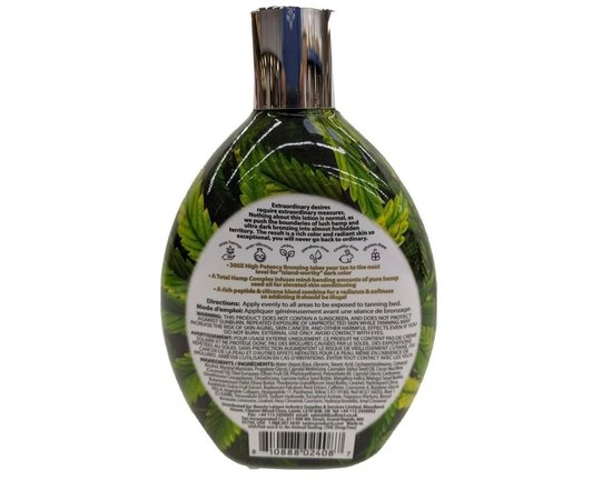 Лосьон для загара в солярии с бронзатором Brown Sugar Hawaiian Haze Total Hemp Bronzer 300X, 400 ml, изображение 3