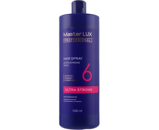Лак для волос ультрасильная фиксация Master Lux Professional Ultra Strong Hair Spray, изображение 2