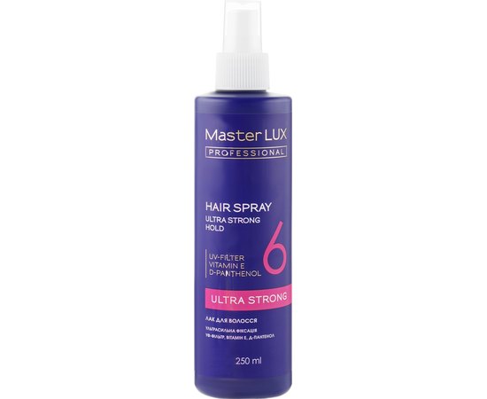 Лак для волос ультрасильная фиксация Master Lux Professional Ultra Strong Hair Spray
