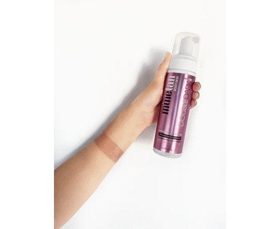Мусс для мгновенного автозагара с темно-бронзовым сиянием MineTan Double Dark Tanning Foam, 200 ml, изображение 3