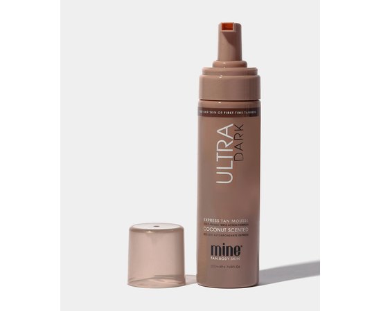 Мусс для мгновенного автозагара ультратемный MineTan Ultra Dark Express Self Tan Mousse, 200 ml, изображение 3