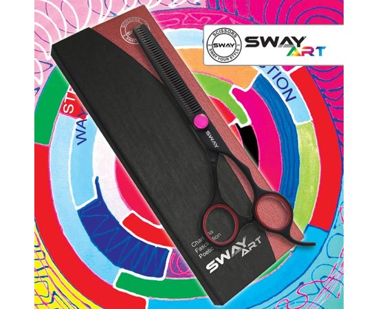 Филировочные ножницы Sway Art Neon R 110 36060R 6", изображение 3