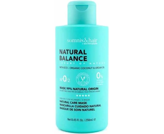Маска из 99% натуральных ингредиентов для всех типов волос Somnis Hair Mask 99% Natural Origin, 250 ml, изображение 2