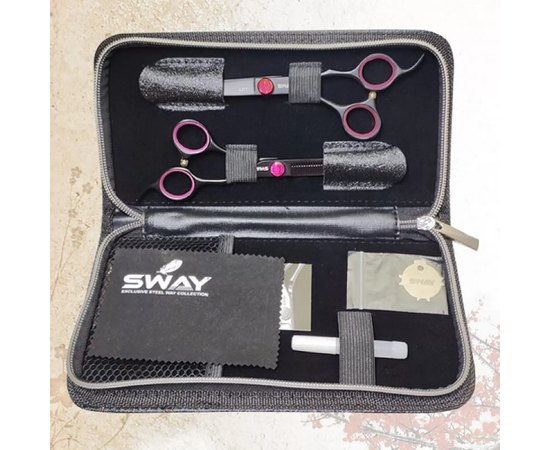 Набор парикмахерских ножниц Sway Art Pink 305 6", изображение 4