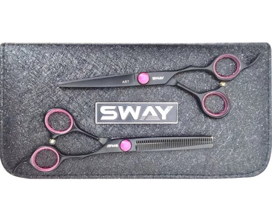 Набір перукарських ножиць Sway Art Pink 305 6", фото 