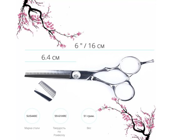 Набор парикмахерских ножниц Sway Infinite 108 5,5", изображение 4