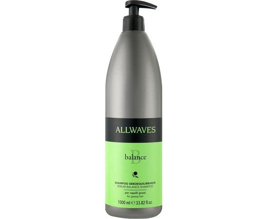 Шампунь для восстановления баланса жирной кожи головы Allwaves Balance Sebum Balancing Shampoo, 1000 ml