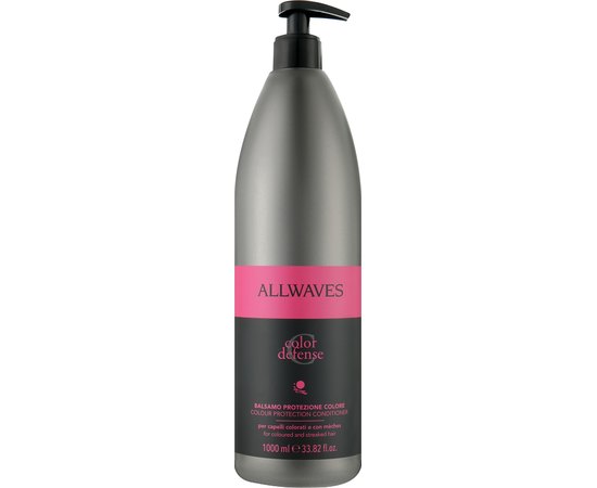Кондиціонер для захисту кольору фарбованого волосся Allwaves Color Defense Colour Protection Conditioner, 1000 ml, фото 