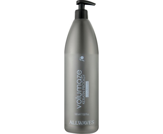 Кондиціонер для об'єму волосся з кератином Allwaves Volumaze Keratin Prodigy Volumising Conditioner, 1000 ml, фото 