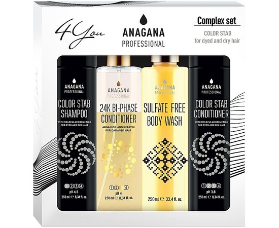 Набір 4 You Стабілізатор кольору Anagana 4 You Color Stab Kit, 4x250 ml, фото _ab__is.image_number.default