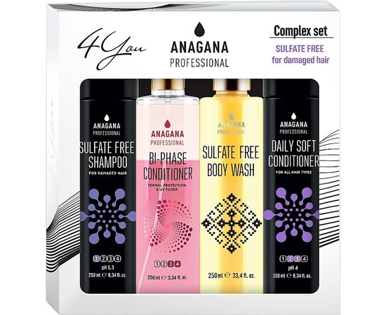 Набір 4 You Безсульфатний Anagana 4 You Sulfate Free Kit, 4x250 ml, фото _ab__is.image_number.default