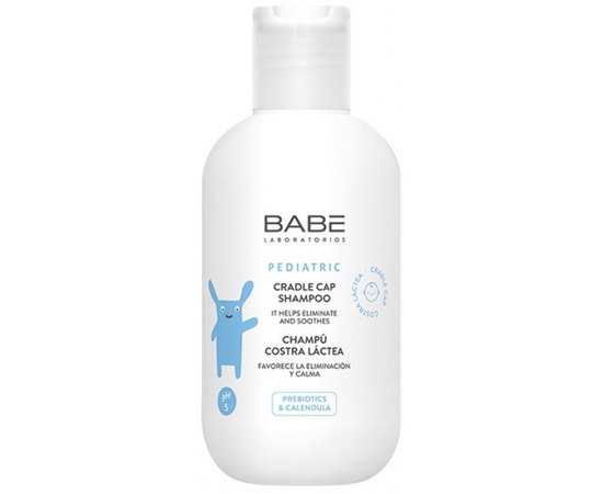 Babe Laboratorios Pediatric Cradle Cap Shampoo Шампунь для сухої шкіри голови (від себорейних кірочок), 200 мл, фото 