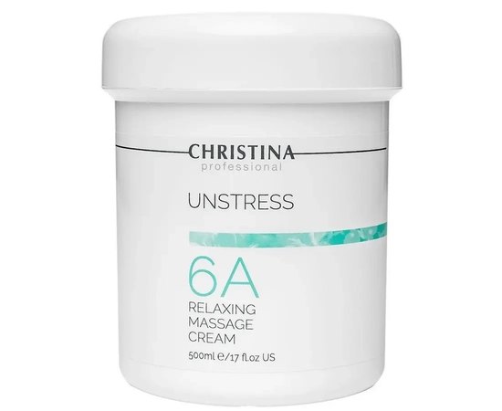 Расслабляющий массажный крем Christina Unstress Relaxing Massage Cream, 500 ml
