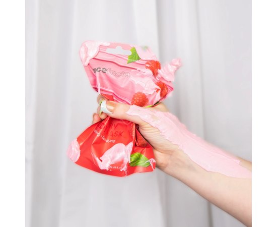 Осветительная грязевая маска для тела Малина Face Facts Body Mud Mask Brightening Raspberry, 200 ml, изображение 2