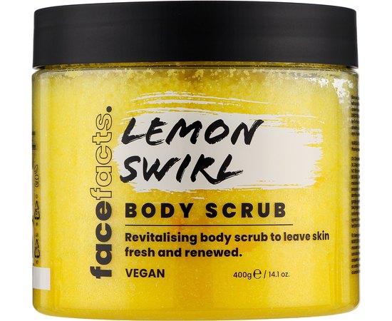 Скраб для тіла Лимонний вир Face Facts Body Scrub Lemon Swirl, 400 g, фото 
