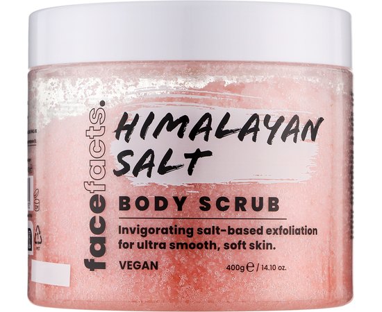 Скраб для тіла Рожева гімалайська сіль Face Facts Body Scrubs Pink Himalayan Salt, 400 g, фото 