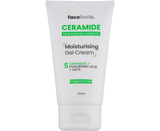 Зволожуючий гель-крем з керамідами для шкіри обличчя Face Facts Ceramide Moisturising Gel Cream, 50 ml, фото 