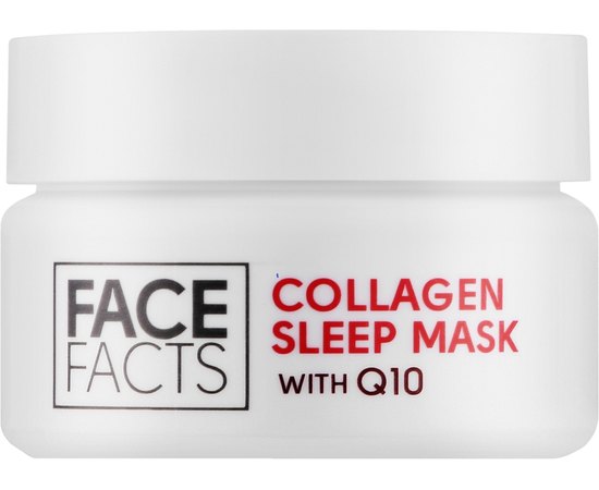 Нічна гель-маска з колагеном та коензимом Q10 Face Facts Collagen & Q10 Gel Sleep Mask, 50 ml, фото 