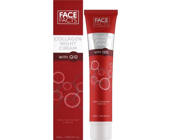 Нічний крем для шкіри обличчя з колагеном та коензимом Q10 Face Facts Collagen & Q10 Night Cream, 50 ml, фото _ab__is.image_number.default